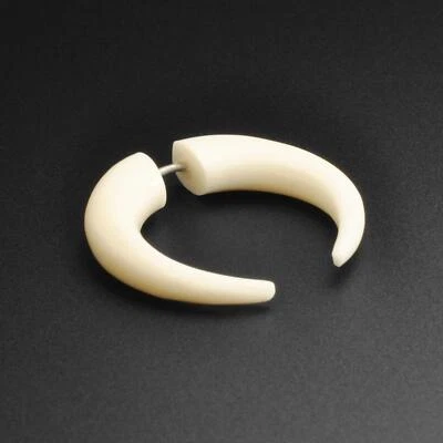 Bone Fake Gauge Pincher | Faux Ear Plug Stretchers - Image 1 of 3