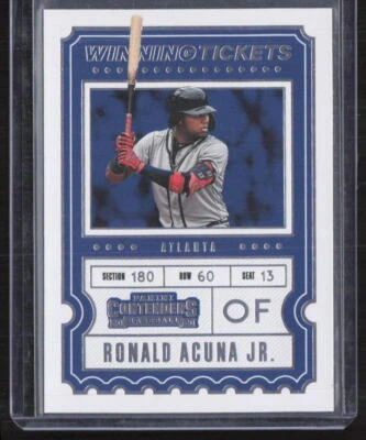 2020 Panini Contenders #WT-11 Ronald Acuna Jr. Winning Tickets - Image 1 of 2