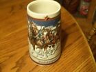 BUDWEISER  CLYDESDALE HORSES 1989 COLLECTOR'S SERIES STEIN MADE IN BRAZIL