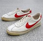 Nike Bruin Leather White x Red Original US10.5 Made in Taiwan 1981 Vintage Used