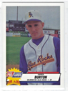 1993 Wilmington Blue Rocks (Class A-Kansas City Royals) Darren Burton