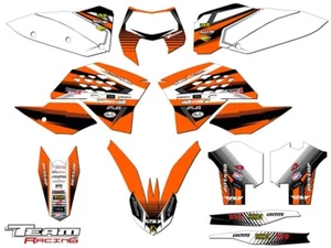 2008-2011 KTM EXC XCF 125 250 300 450 530 GRAPHICS SET KIT DECO DECALS 2009 2010 - Picture 1 of 4
