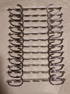 Clothing Hangers Tiered 12 Piece. 6 Slots. Hang In Varied Positions. 2 Rod Hooks