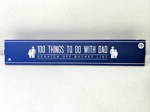 100 Things To Do With Dad Scratch Off Poster Checklist Fathers Day Gift NEW - Picture 1 of 4