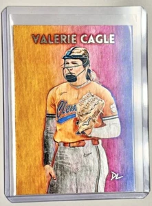 Valerie Cagle Platinum Plated Artist Signed “Clemson Tigers” Rookie Card 1/1 - Picture 1 of 2