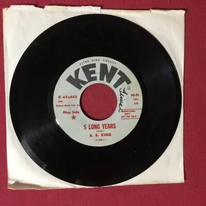 B.B. King – 5 Long Years / Love, Honor And Obey *1966:Vinyl, 7", 45 RPM - PROMO - Picture 1 of 3