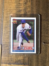 Greg Maddux 1991 Topps Baseball Card #35, Atlanta Braves LEGEND MLB HOF 355 Wins