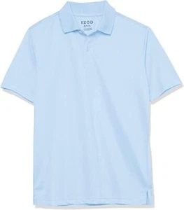 IZOD LIGHT BLUE Boys' School Uniform Short Sleeve Polo Shirt, US 4T - Picture 1 of 2