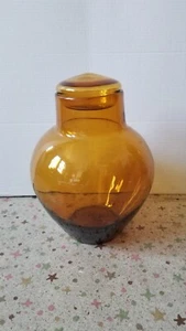 VTG 70S Blenko Ginger Jar / Apothecary # 7229s Beautiful HONEY ! NM MCM Nice ! - Picture 1 of 10