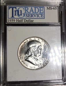 1959 50c MS Franklin halber Dollar siehe Bilder - Bild 1 von 2