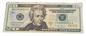 $20.00 FRN RARE Fancy Series Number 2017 A With 5# 88888 - Picture 1 of 2