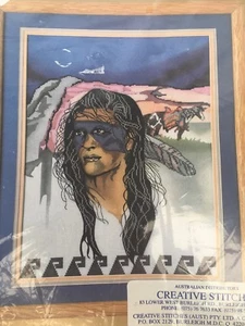Indian Warrior Counted Cross Stitch Kit by Something Special 14" x 18" RRP $36 - Picture 1 of 3