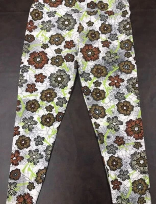 Nuevos Leggings LuLaRoe TC2 18-22 Blanco Cob Telarañas De Colección Unicornio Halloween 🎃 Foto 1 de 4
