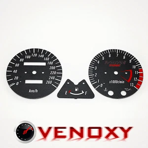 Kawasaki ZRX 1100 KM/H Aftermarket rmarket Instrument Cluster Black Gauge Faces - Picture 1 of 1