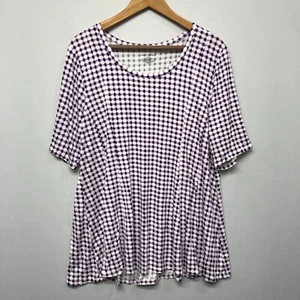 NWT Lane Bryant Women Blouse Top Shirt Size 18/20 Rayon Blend M214 -6 - Picture 1 of 14