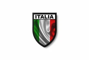 Patch printed shield embroidery border badge souvenir flag italy italia - Bild 1 von 1
