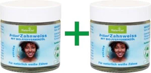 Brilliant Super Zahnweiss Pulver Natürliches Zahnweiß Zahnreinigung 2x40g - Bild 1 von 5
