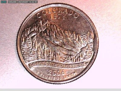 2006-P New Colorado State Quarter Error - Reverse Cud - Image 1 of 2