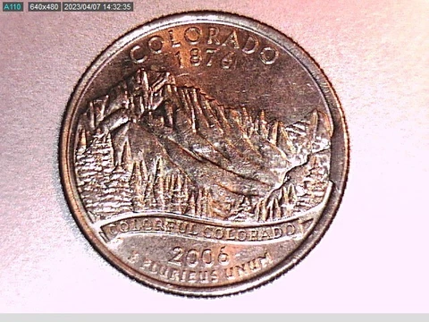 2006-P New Colorado State Quarter Error - Reverse Cud Cover