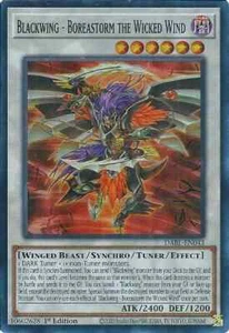 YUGIOH 1ST DABL-EN043 BLACKWING BOREASTORM VIENTO MALVADO SÚPER RARO CASI NUEVO (NUEVO EN M) - Imagen 1 de 1