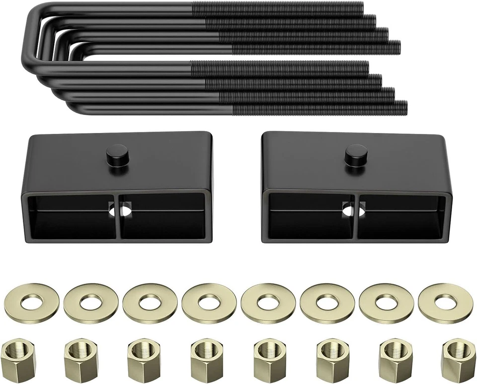 2'' Rear Leveling Lift Block Kit For 1999-2019 Chevy Silverado 1500 GMC Sierra - Image 1 of 4