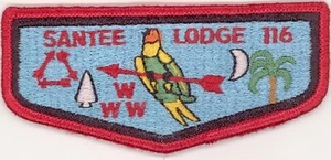 Santee Lodge 116 S4 Vigil Flap 1978-1980 edición Pee Dee Área SC - Imagen 1 de 1