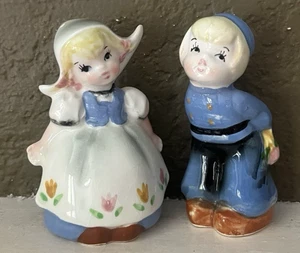 LEFTON (JAPAN) DUTCH BOY & GIRL SALT AND PEPPER SET - ca 1950s - Picture 1 of 7