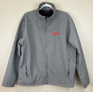 HyVee Grocery Jacket Unisex XL Gray Full Zip Long Sleeve Pockets Fleece Lined - Picture 1 of 11