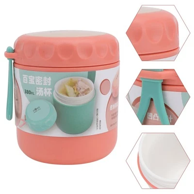 1pc Portable Sealed Soup Cup Breakfast Porridge Cup Insulated Food Container - Image 1 of 4