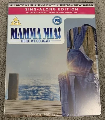 Mamma Mia! Here We Go Again 4K + Blu-ray Ltd Edition Steelbook Brand New Sealed - Image 1 of 2