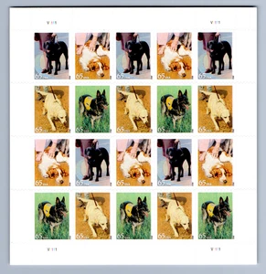 USA #4604-4607 POSTFRISCH, DOGS AT WORK SHEET, 20x65 Cent, FV 13,00 $ (2005) - Bild 1 von 2