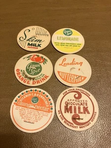 Lot of 6 Milk Caps - Picture 1 of 1