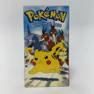 Pokemon Vol 11 The Great Race VHS 1999 Nintendo Kids Anime Video Tape - Foto 1 di 13