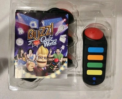Buzz! Quiz World TV Trivia Controller Set Playstation 3 USB PS3 kabelgebunden - Bild 1 von 4