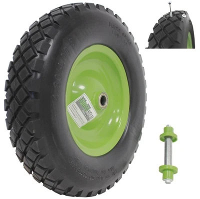 Schubkarrenrad Vollgummi PU 4.80/4.00-8  pannensicher Ersatzrad Schiebkarrenrad - Bild 1 von 4