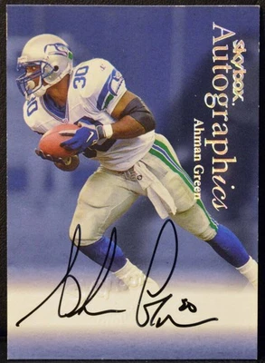 1999 Fleer Skybox Autographics AHMAN GREEN Auto On Card Autograph NM-MT+ - Image 1 of 2