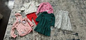 New Toddler Girl’s Clothes 3T Lot Oshkosh Cat & Jack 6 Pieces - Picture 1 of 6