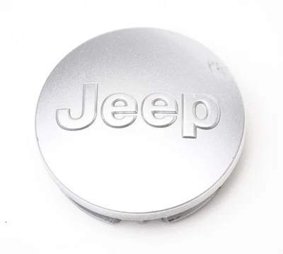 Tapas centrales plateadas genuinas para Jeep Cherokee Compass JK JKU Wrangler VENDIDAS CADA UNA Foto 1 de 2