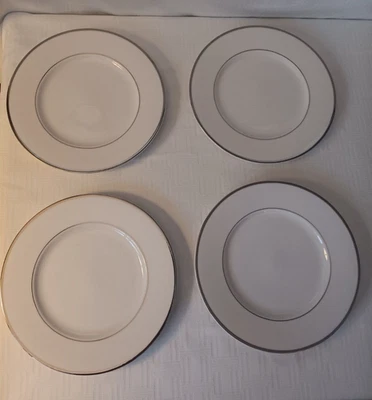 Juego de 4 platos de ensalada Mikasa camafeo platino nuevos 8,5" (HK301) Foto 1 de 4