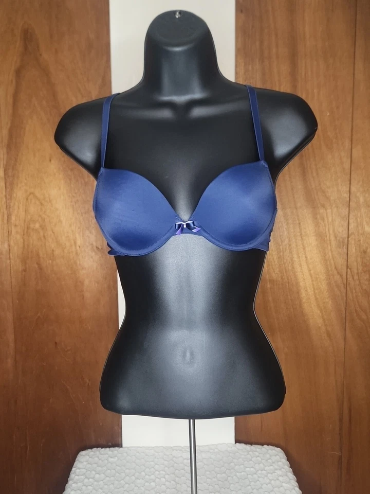 Xhilaration Mujer Azul Oscuro Perfecto Camiseta Sujetador Talla 34A Lencería Íntima Foto 1 de 3
