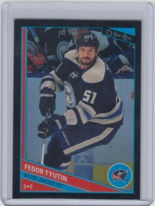 13/14 OPC Columbus Blue Jackets Fedor Tyutin Black Rainbow card #86 Ltd #32/100
