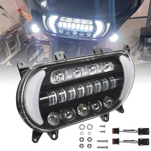 For Harley Road Glide 2015-2023 LED Headlight Headlamp Projector DRL Turn SIgnal - Picture 1 of 17