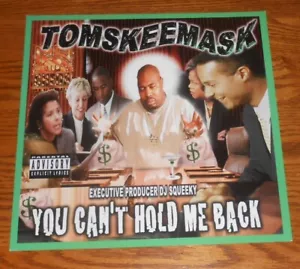 Poster Tom Skeemask You Can’t Hold Me Back 2 lati piatto promo 12x12 RARO - Foto 1 di 2