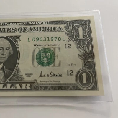 September 3rd 1970 Birthday Anniversary $1 Bill 09031970 Uncirculated Great Gift - Image 1 of 3