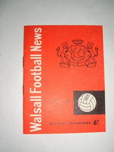 WALSALL V STOKE CITY ( FLC R2) 25-09-1962 - Picture 1 of 7