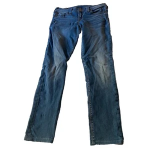 True Religion Jeans Womens 29 Stella Skinny Low Rise Blue USA Made  - Picture 1 of 18