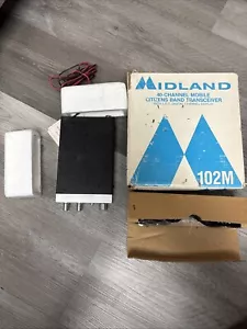 Vintage Midland 102M CB-Funkgerät mit Mikrofon Neu - Bild 1 von 8