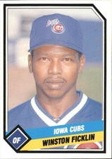 1989 Iowa Cubs CMC #21 Winston Ficklin