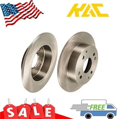 Pair Rear Brake Rotors 31244 For Acura CL 1998-1999 /Accord 1998-2002 - Image 1 of 4