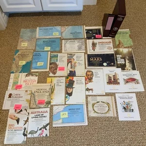 National Geographic Magazine Maps 1967 to 1979 Lot Of 27 w/Slip Case Cover VGC - Picture 1 of 12